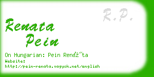 renata pein business card